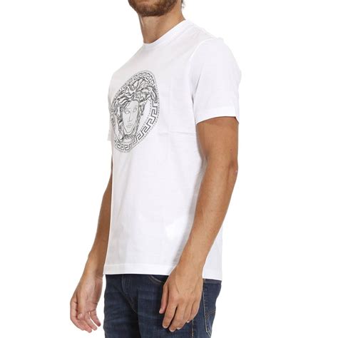 versace t shirt herren weiss|authentic Versace shirts.